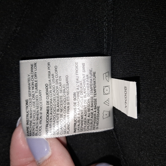 Betsey Johnson Softshell Hooded Coat, NWOT, Water Repellant, Large, Black - Picture 11 of 12